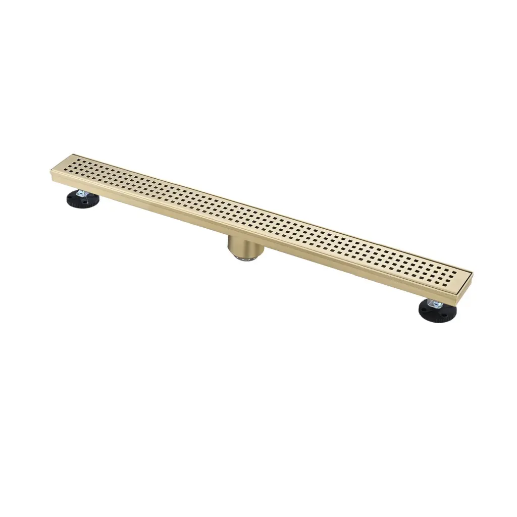 30 Inches Linear Shower Drain Removable Quadrato Pattern Grate w928 dongtu group