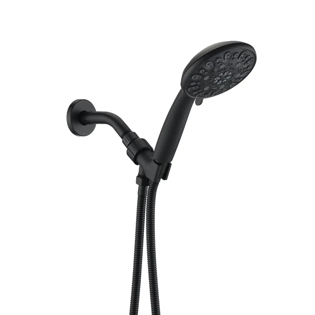 Matt Black High Pressure Multi Function Hand Held Shower Faucet Mixer kooleasy