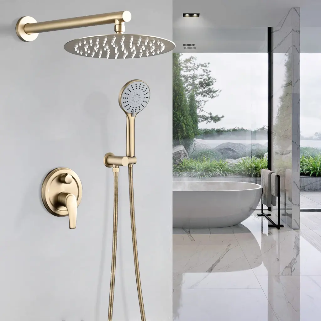 10 Inch Wall Mounted Shower High Pressure Rain Shower Head - Modern Bathroom Fixture sihua sanitary ware