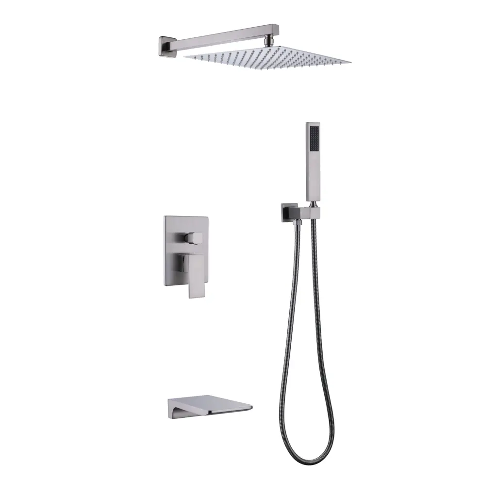 Trustmade Wall Mounted Square Rainfall Pressure Stabilized Shower Head w969 -modern muse-