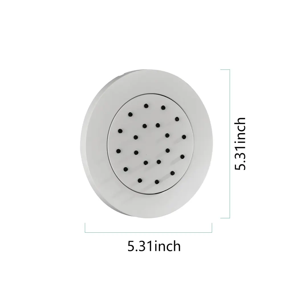 Concealed Setup Body Jet Shower Spa Square Massage Jets Spray High Pressure Shower System rnb