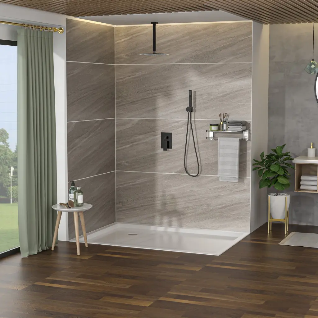 Dual Shower Head 16 Inch Ceiling Mount Square Shower System Rough lordear