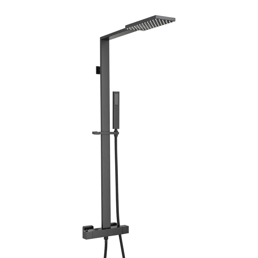 Matte Black Wall Mounted Shower Combo Set Shower Head and Handheld sihua sanitary ware