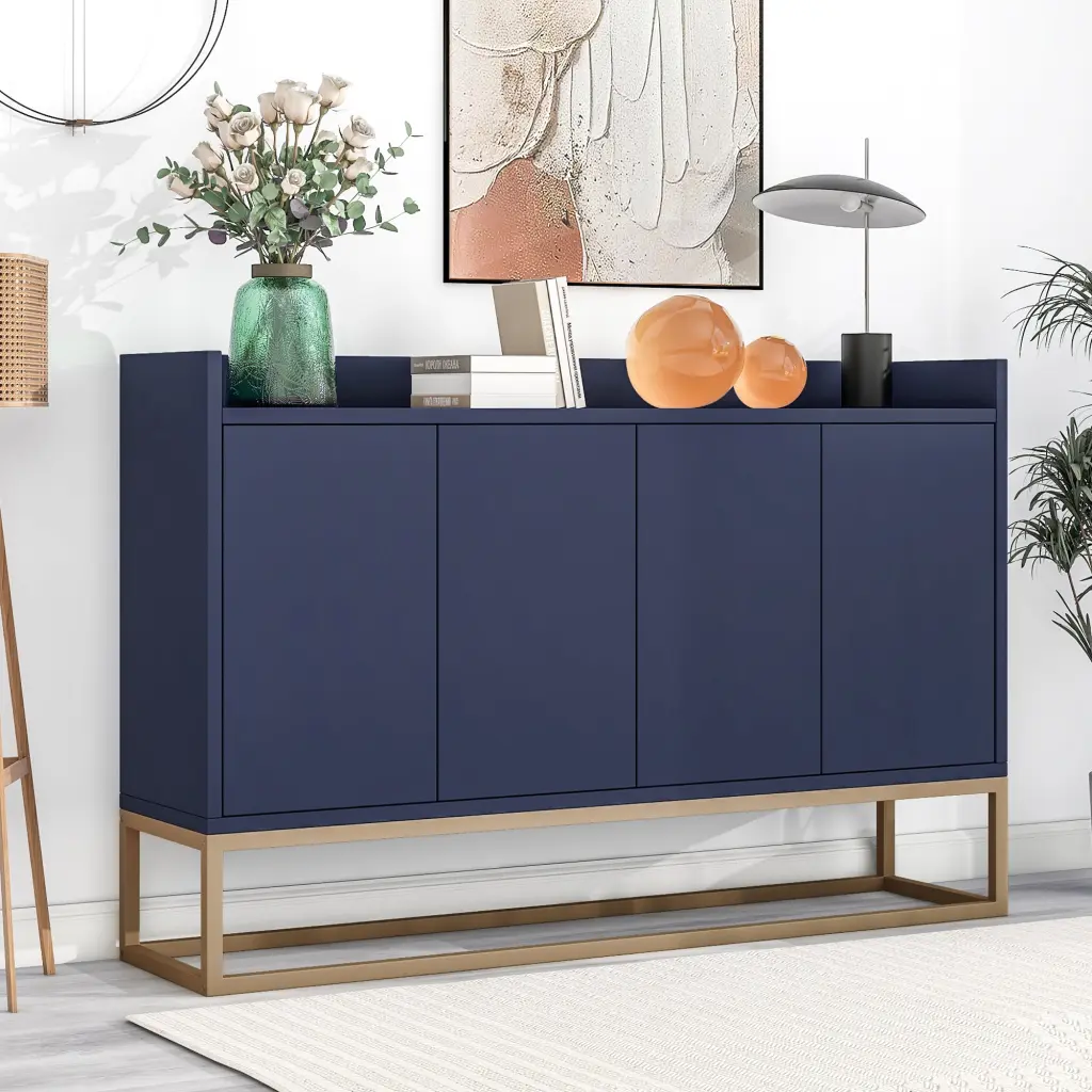 Modern Sideboard Elegant Buffet Cabinet Large Storage Space Dining Room trexm