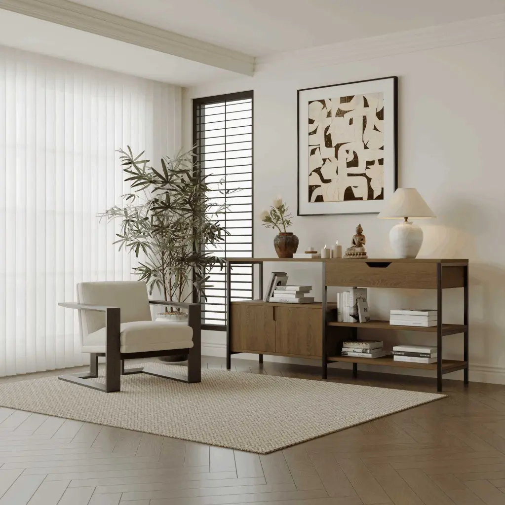 Living Room Side Cabinet Storage Sideboard Cabinet Kitchen Dining Room changhengwood