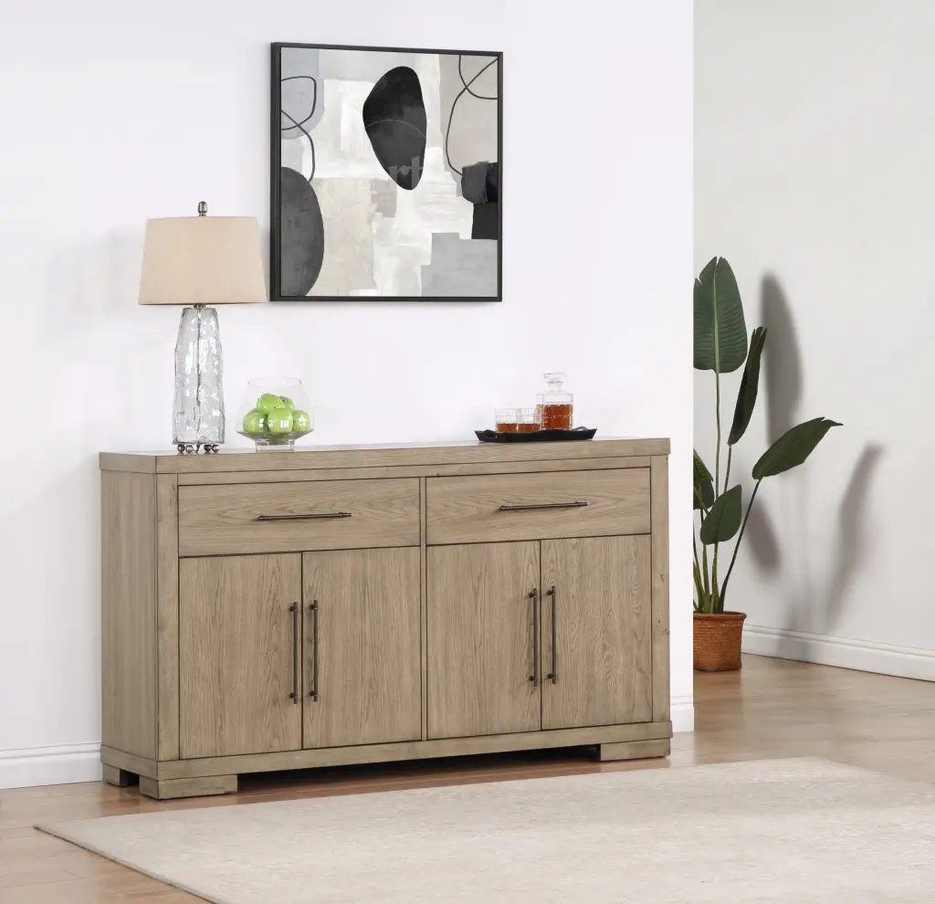 Napa Server Sand Light Brown Wood steve silver furniture