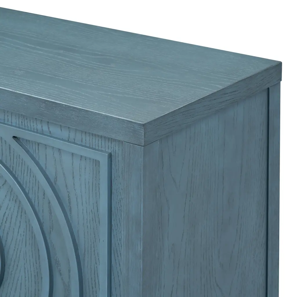Retro Sideboard Door Circular Groove Design Round Metal Door Handle trexm