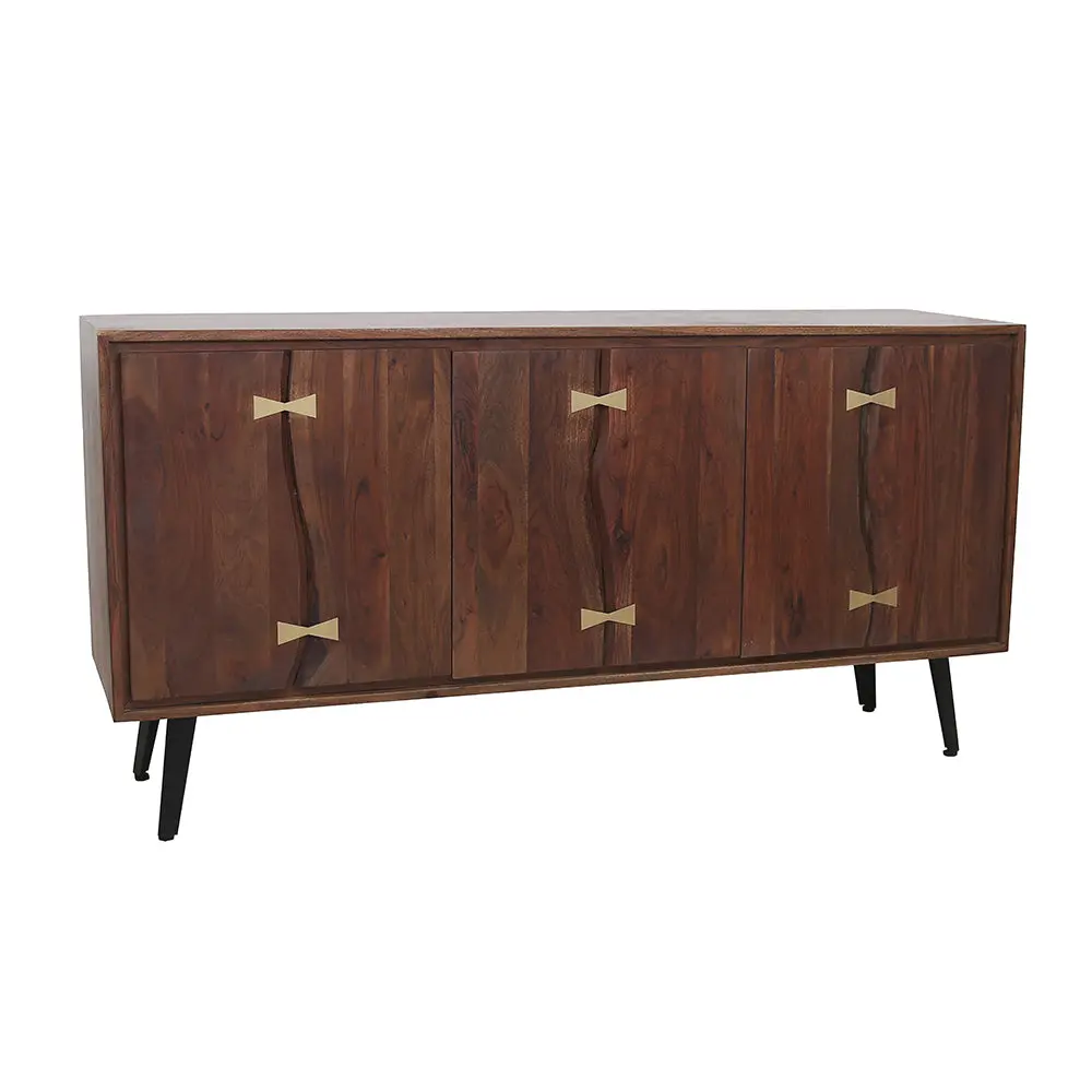 63X17.7X34.6 Inch Asther Sideboard Natural Wood Brown Primary Living Space Storage w2078