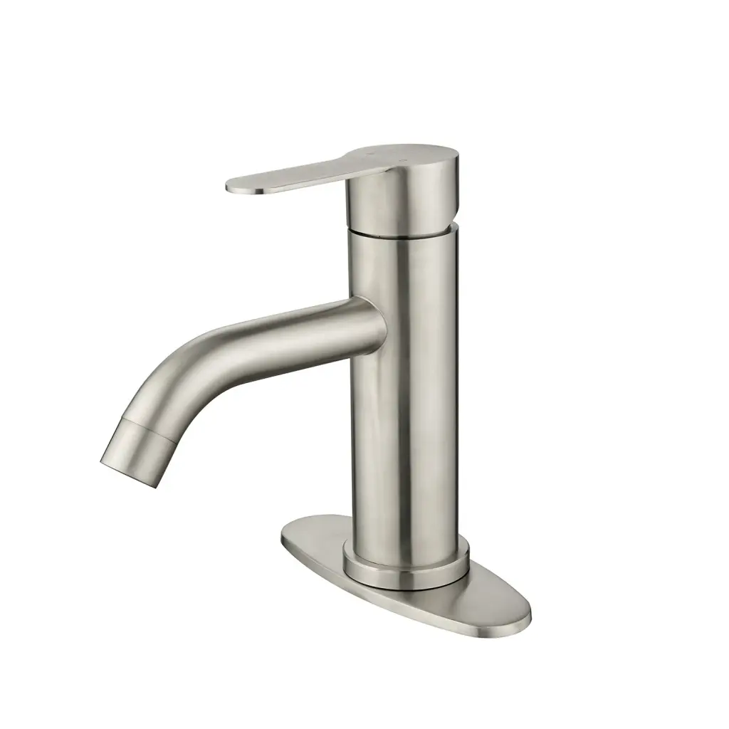 Waterfall Spout Bathroom Faucet Single Handle Vanity Sink Faucet Modern Bathroom Fixture rnb