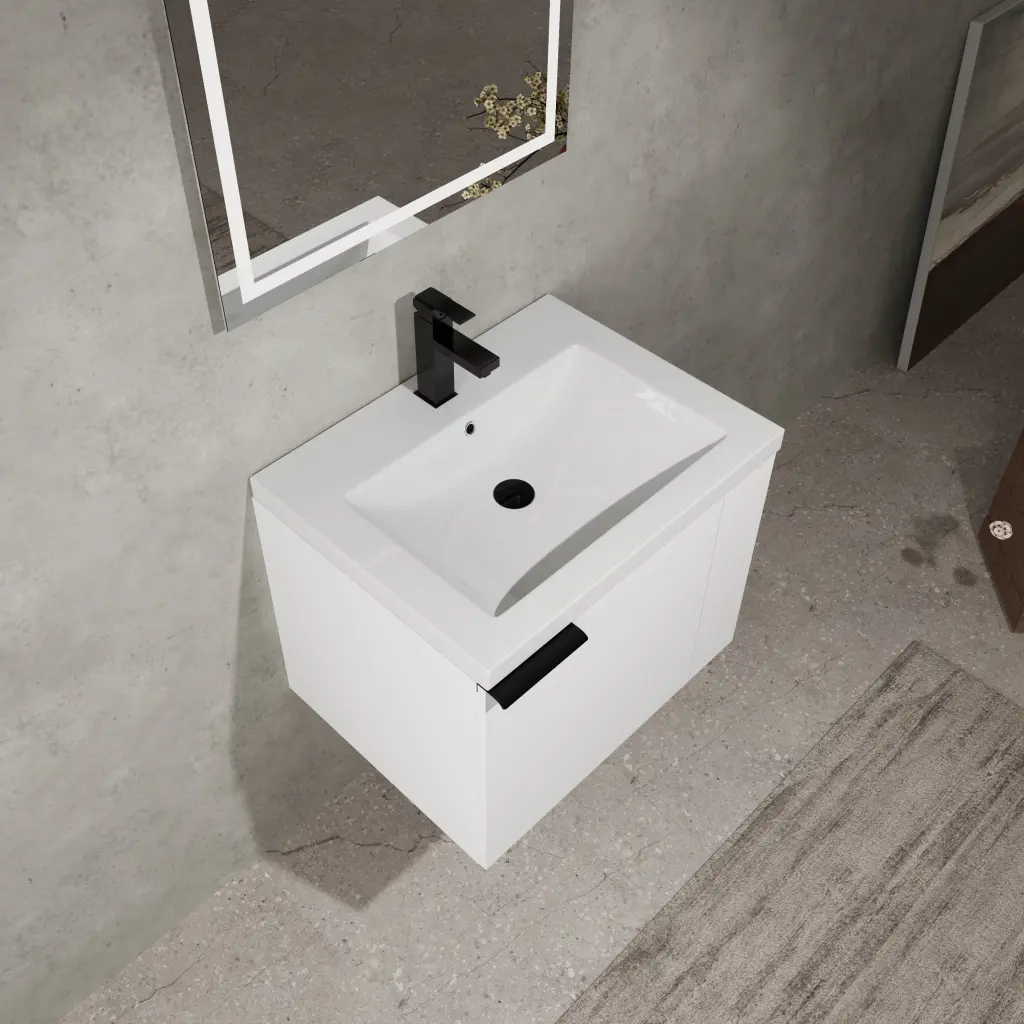 24 Inch Bathroom Vanity Sink Combo Big Space Modern Bathroom Cabinet levistar