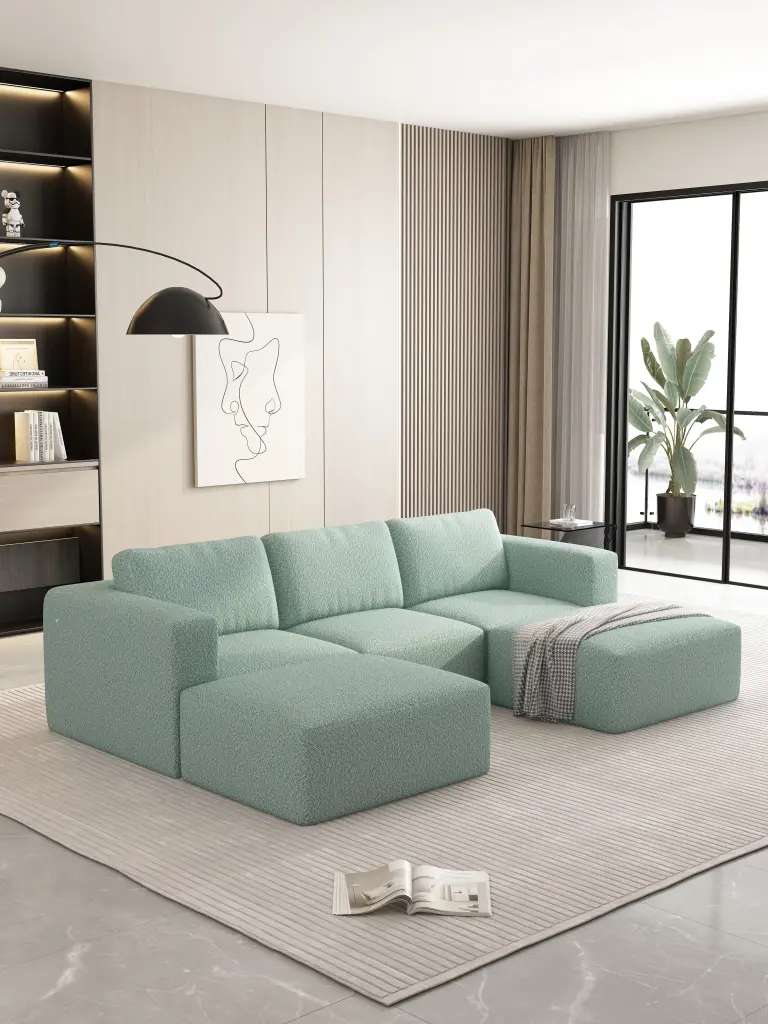 104.32x66.92 Modular Sectional Sofa Sleeper Couch Storage rnb