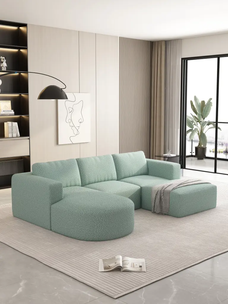104.32x70.86 Modular Sectional Sofa Sleeper Couch Storage rnb