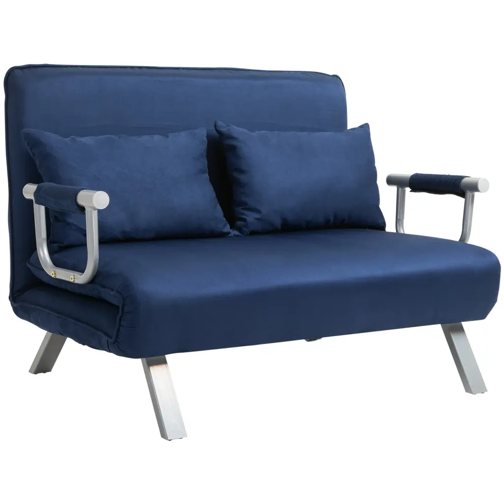 Homcom Convertible Sofa Bed Sleeper Chair 5 Position Adjustable aosom business
