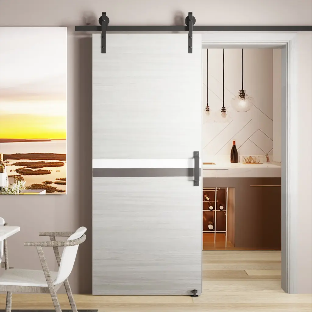 36 X 84 Inch Melamine Merged Door Slab 6.6Ft Sliding Monitor Kit rnb