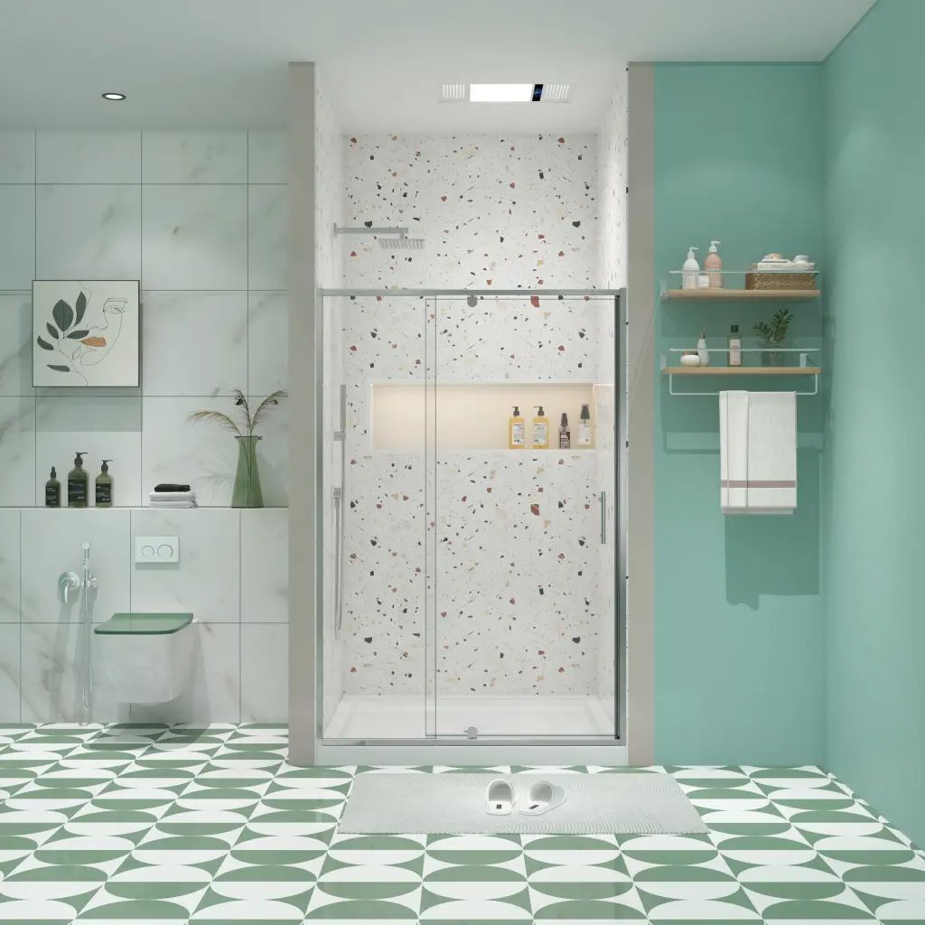38 42 Inch W X 71 Inch H Pivot Swing Glass Shower Door Pivot Frame Sliding Shower pro shower