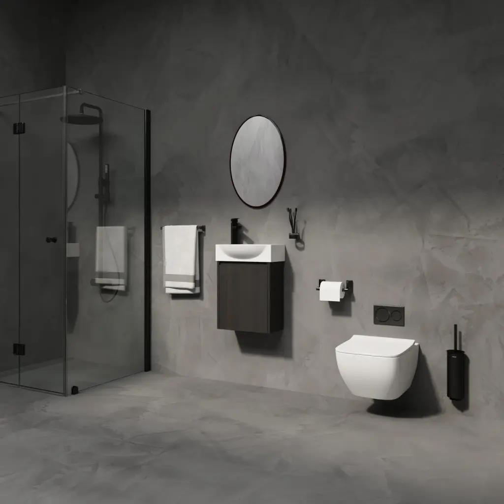 16 Inch Bathroom Vanity Sink Combo Small Space Modern Bathroom levistar