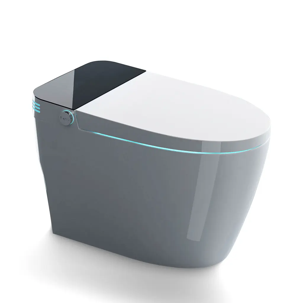 Intelligent Toilet Heated Bidet Seat One Piece Toilet Built Bidet jopure