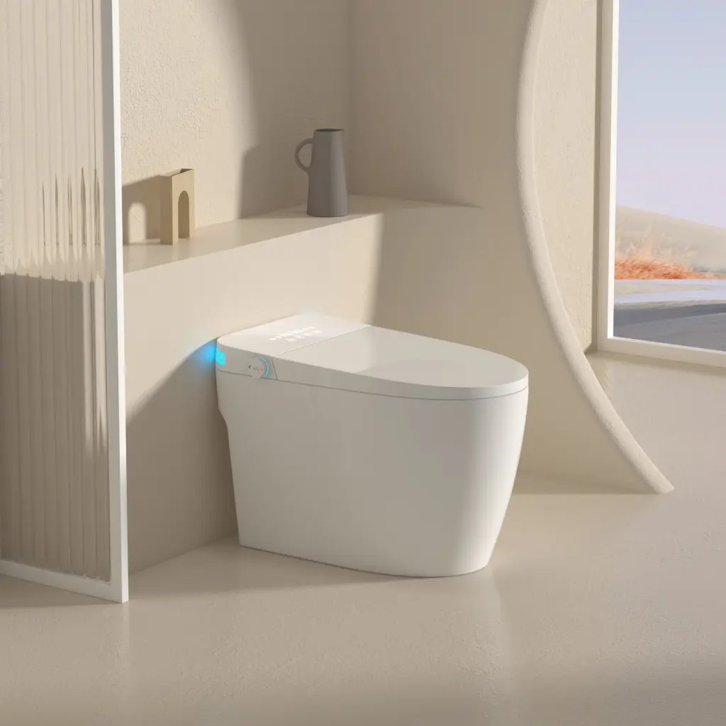 Intelligent Toilet Voice Regulation And Bubble Shield Heated Bidet Seat Smart Toilet jopure