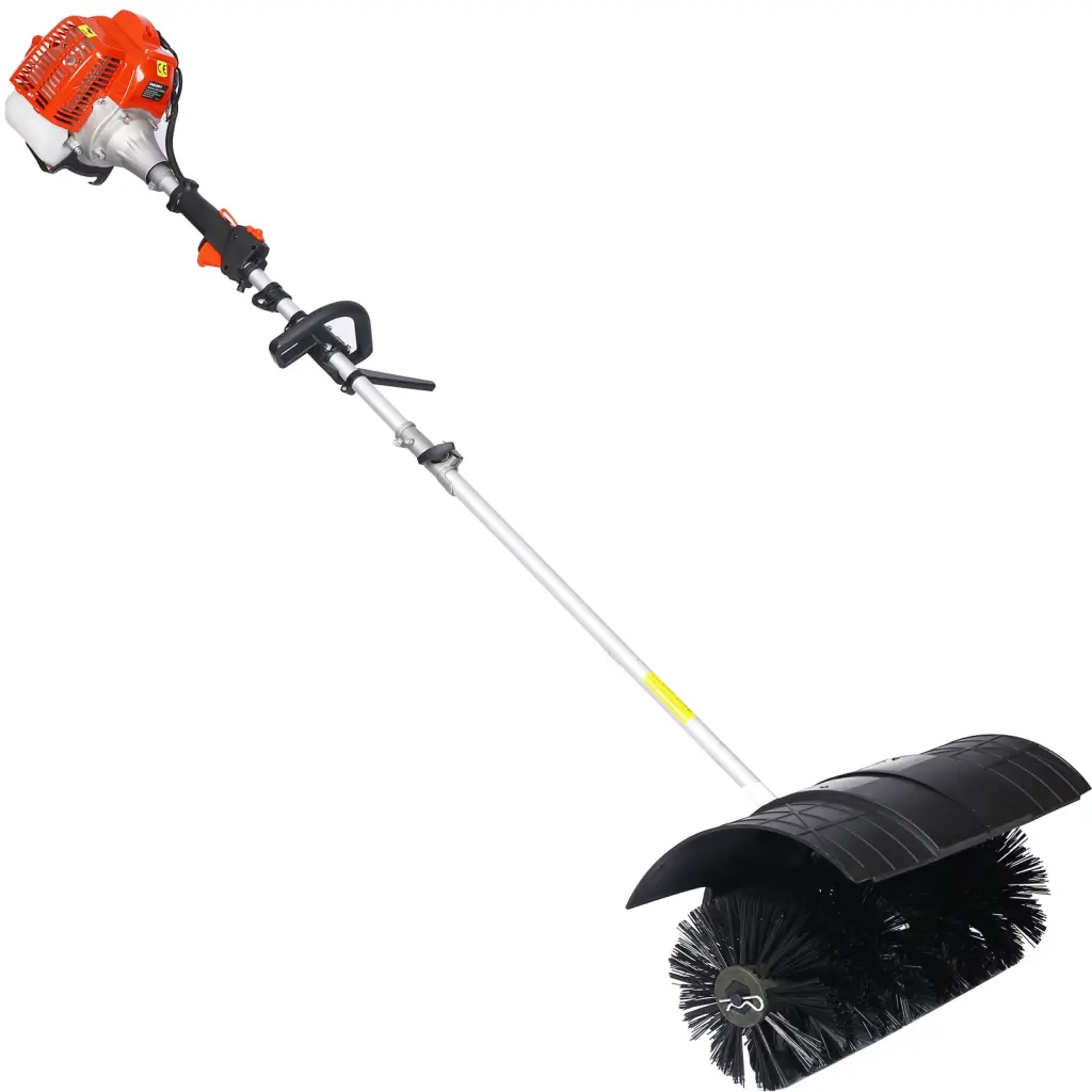 Snow Sweeper Gasoline Powered Broom Sweeper 52Cc 2 Stroke Broom Brush Winter Tool g-h