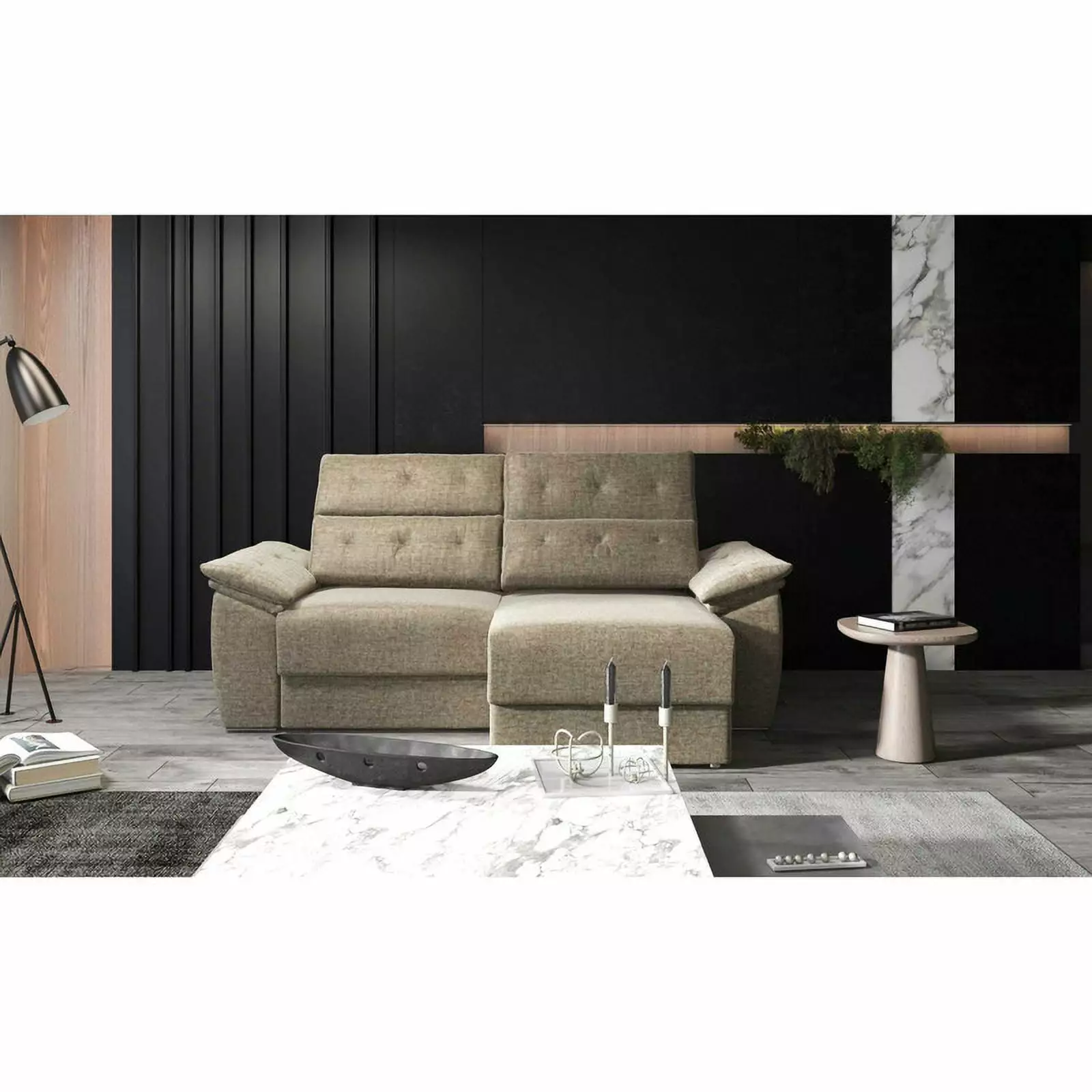 Francesca Modern Sofa Bed Storage Golden - Space Saving Furniture Get Furniture