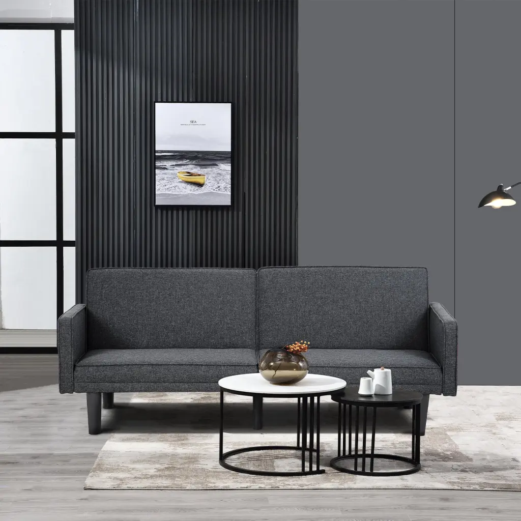 Futon Sofa Bed Convertible Sectional Sleeper Couch - Loveseat Bed Small Spaces samhao