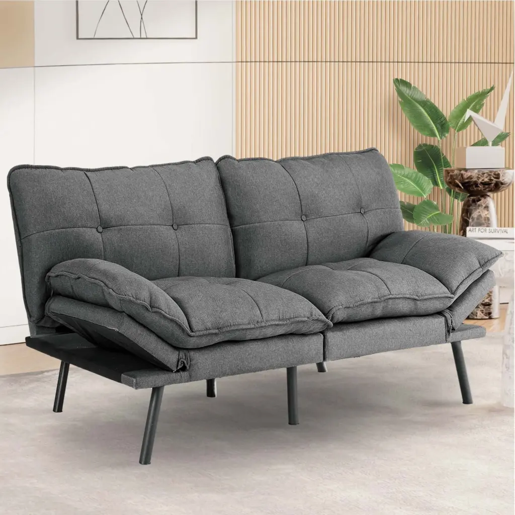 Sofa Bed Convertible Full Size Folding Furniture Living Room w2201