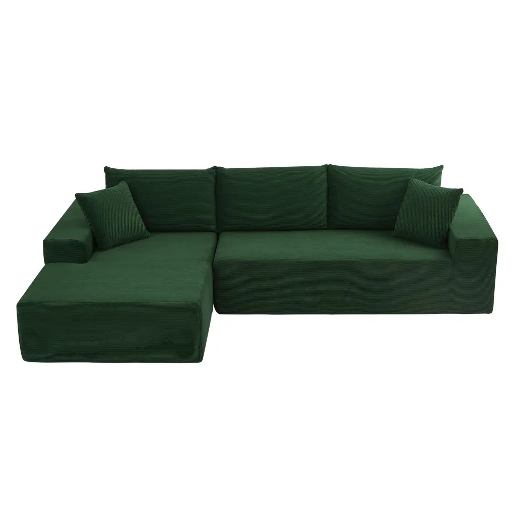 Sectional Corduroy Couch Covers 2 Pcs L Influence Sectional Sofa Covers justone interior