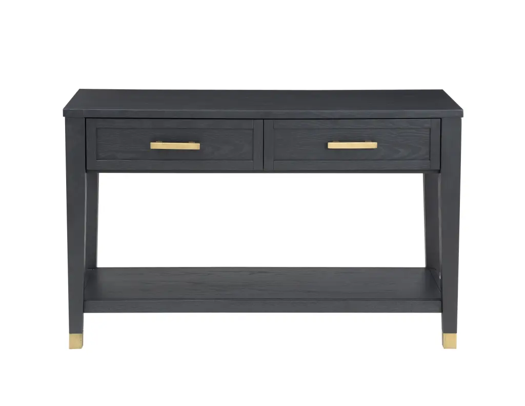 Yves Sofa Table Black Wood End Table Living Room steve silver furniture