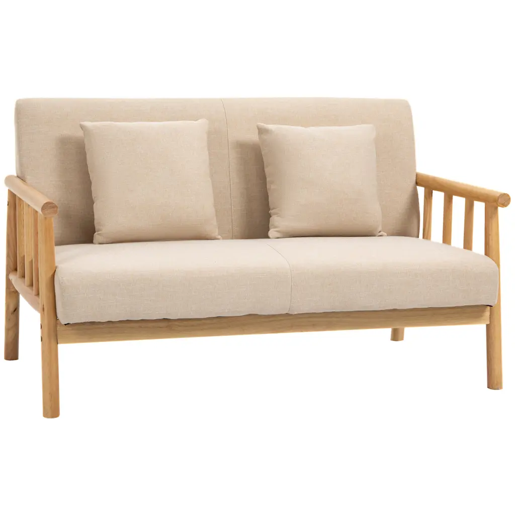 Homcom 48 Inch 2 Seater Couch Small Spaces Modern Loveseat Sofa aosom business