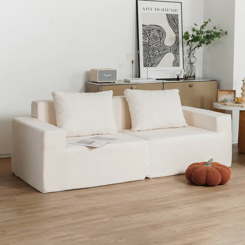 No Setup Convertible Living Room Foam Sofa Chair Loveseat Twin Size rnb