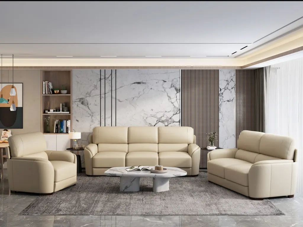 Edrice Sofa Ice Gray Top Grain Leather Lv02200 Gray Leather acme onsite store