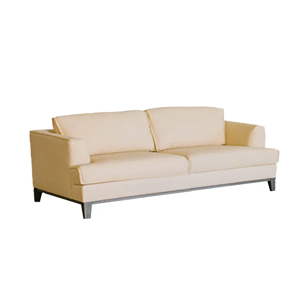 Aspen Cream Top Grain Leather Sofa 3 Seat Cream Wood Leather american homestead furniture