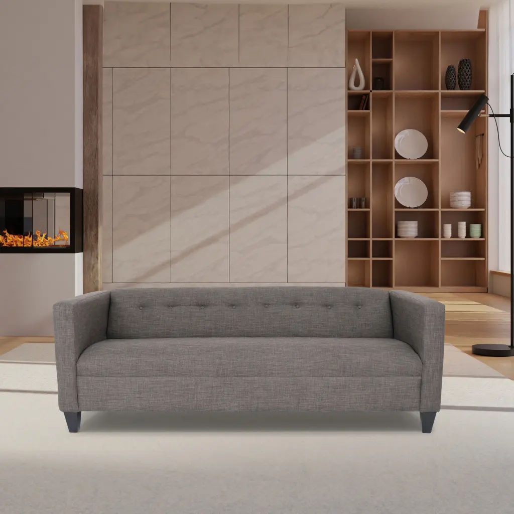 Modern 3 Seater Sofa Living Room Bedroom Office Couches Comfortable Upholstery american-made seating