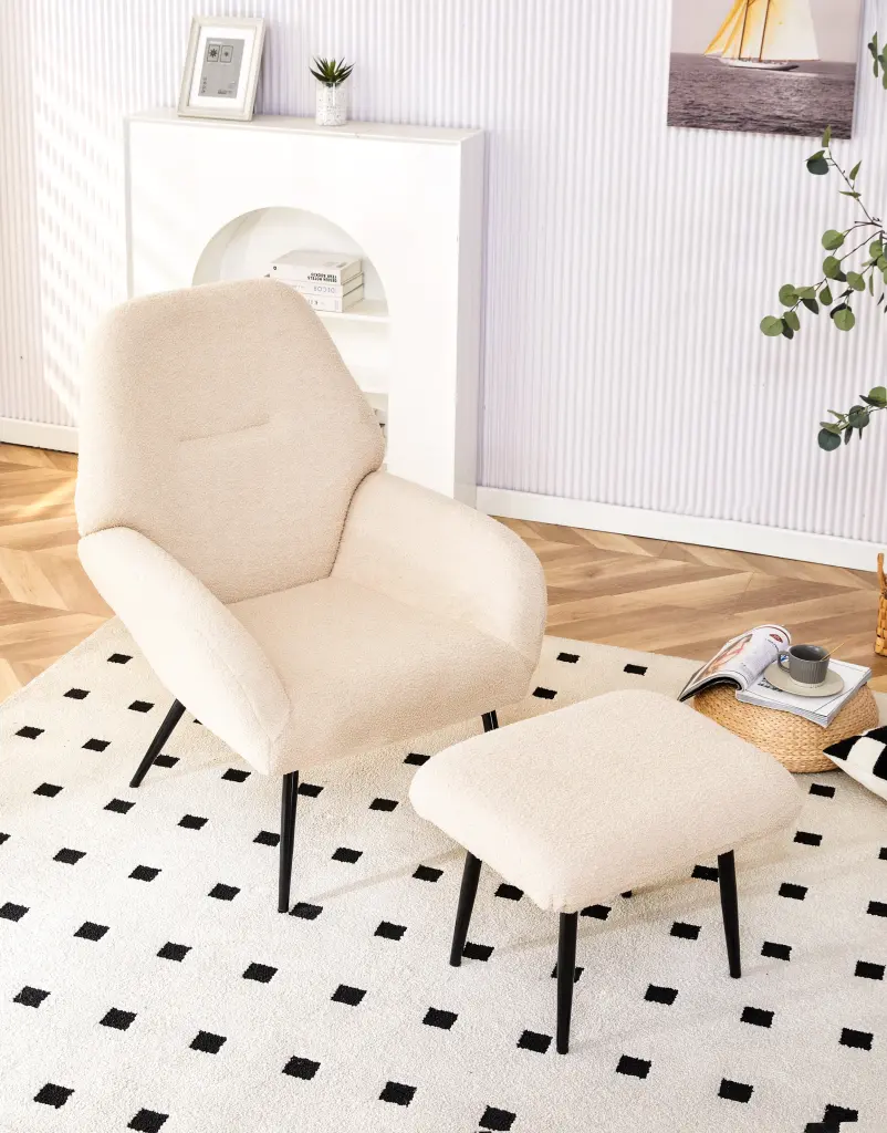 Premium Single Sofa Modern Effortless Living Room Balcony Leisure Chair d-n furniture