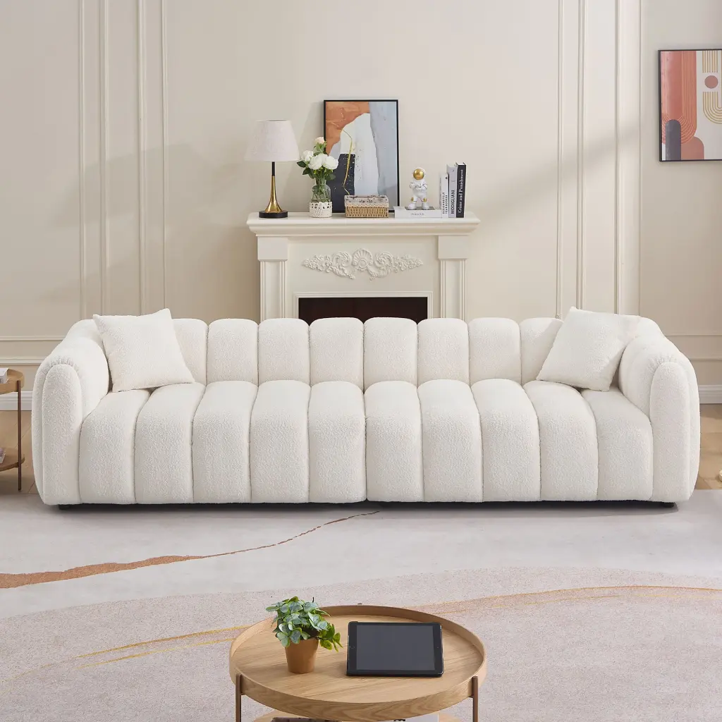 110.23 Inch Oversized Modern Cloud Sofa Tufted Upholstery 41.33 Inch Height justone