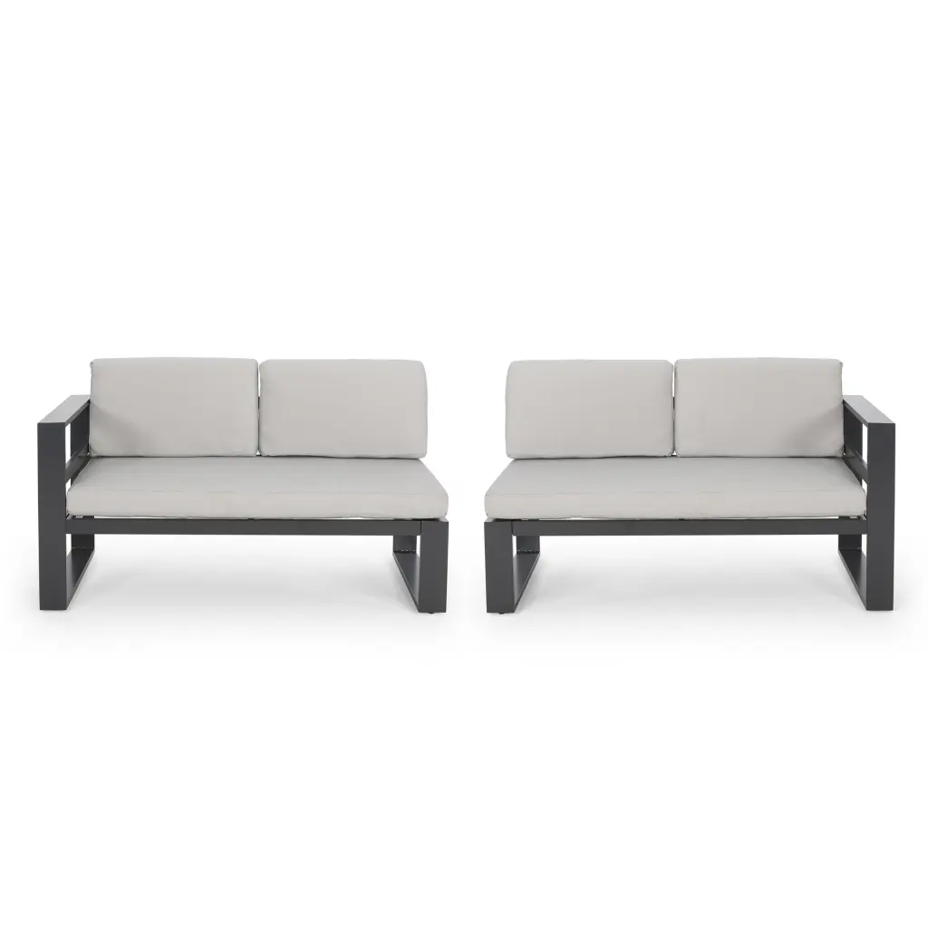 Dursley Sofa Seater Left Side Right Side Grey Aluminium nh-kisa