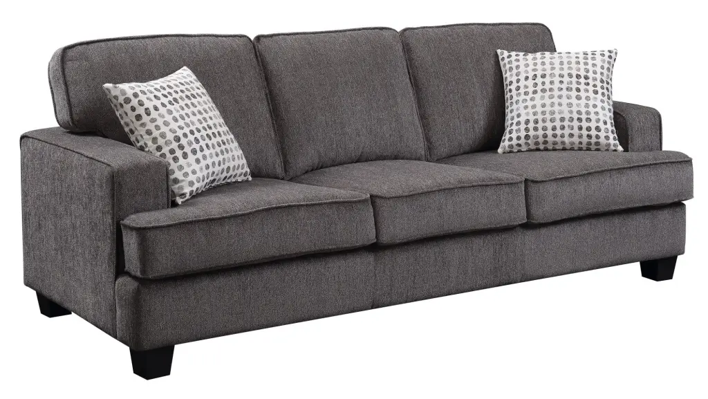 Andie Gray Sofa Gray Foam Cushions and Engineered Wood Frame wallace - bay