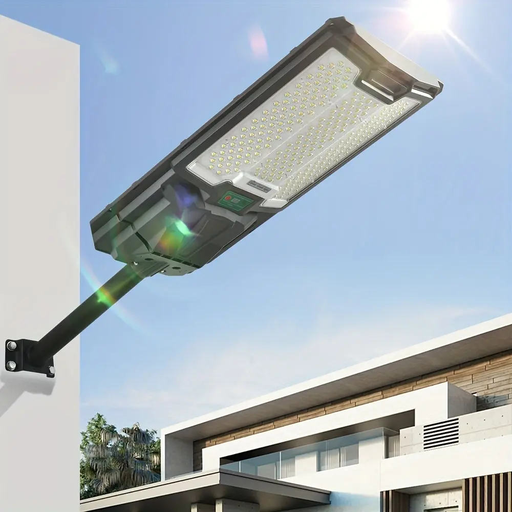 Solar Street Lights Outdoor Parking Lot Lights 66 LED Beads Garden hengermei