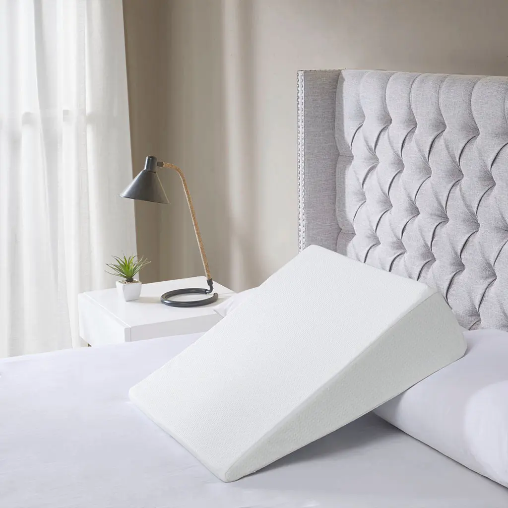Wedge Pillow White - Polyester Support Pillow Bed or Couch jla