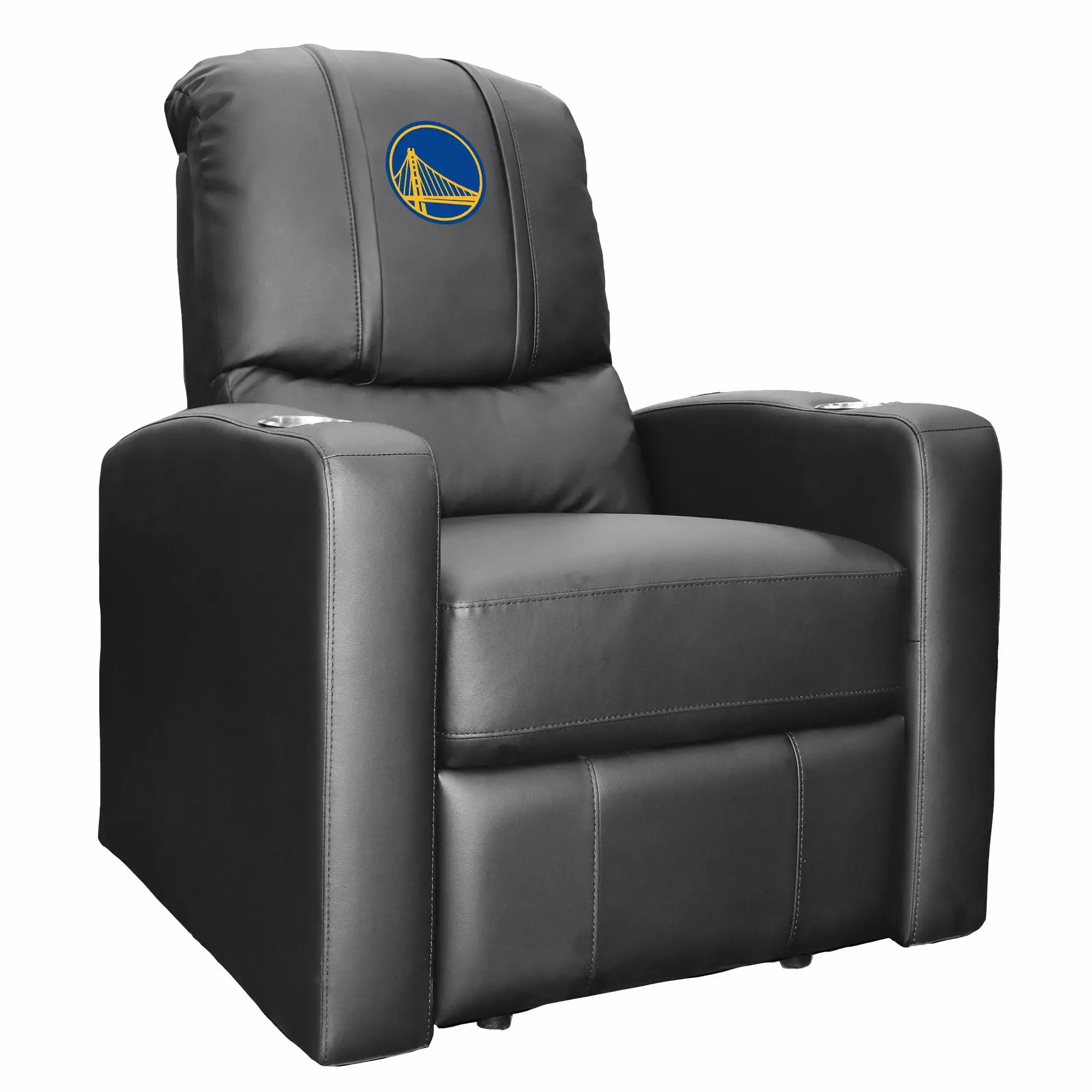 Black Golden State Warriors Stealth Manual Recliner - NBA Team Branded Furniture DreamSeat