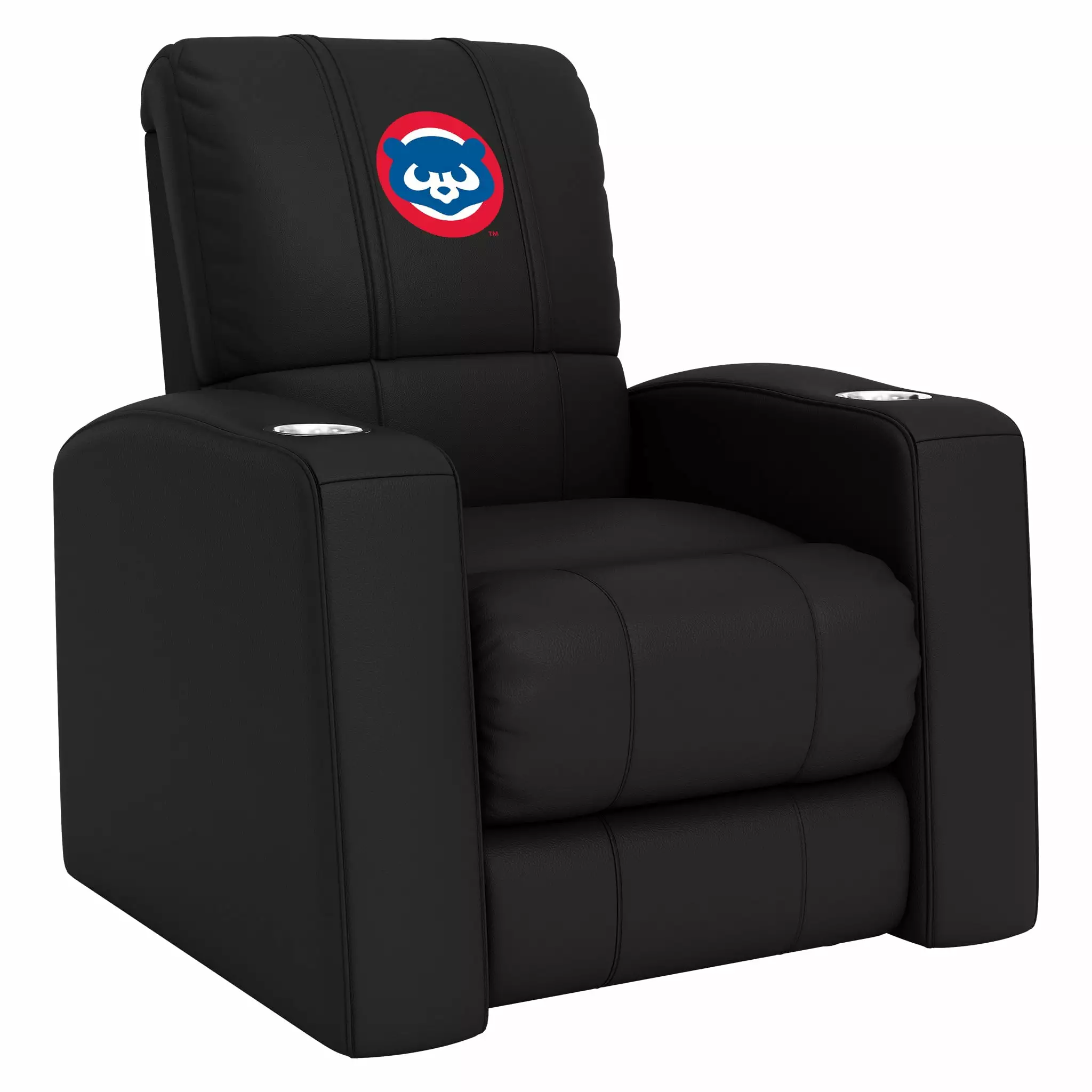 DreamSeat Relax Black Recliner Embroidered Chicago Cubs Cooperstown Primary Logo