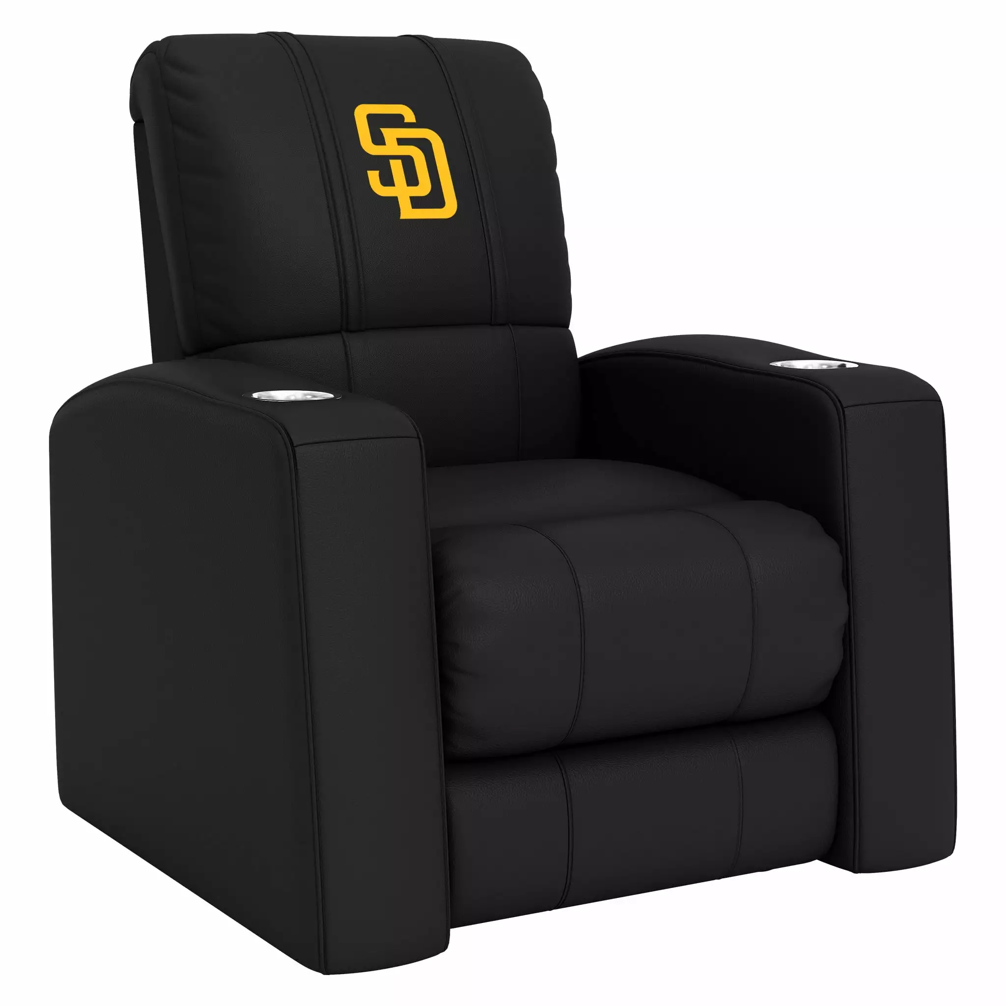 DreamSeat Relax Black Recliner Embroidered San Diego Padres Primary Logo