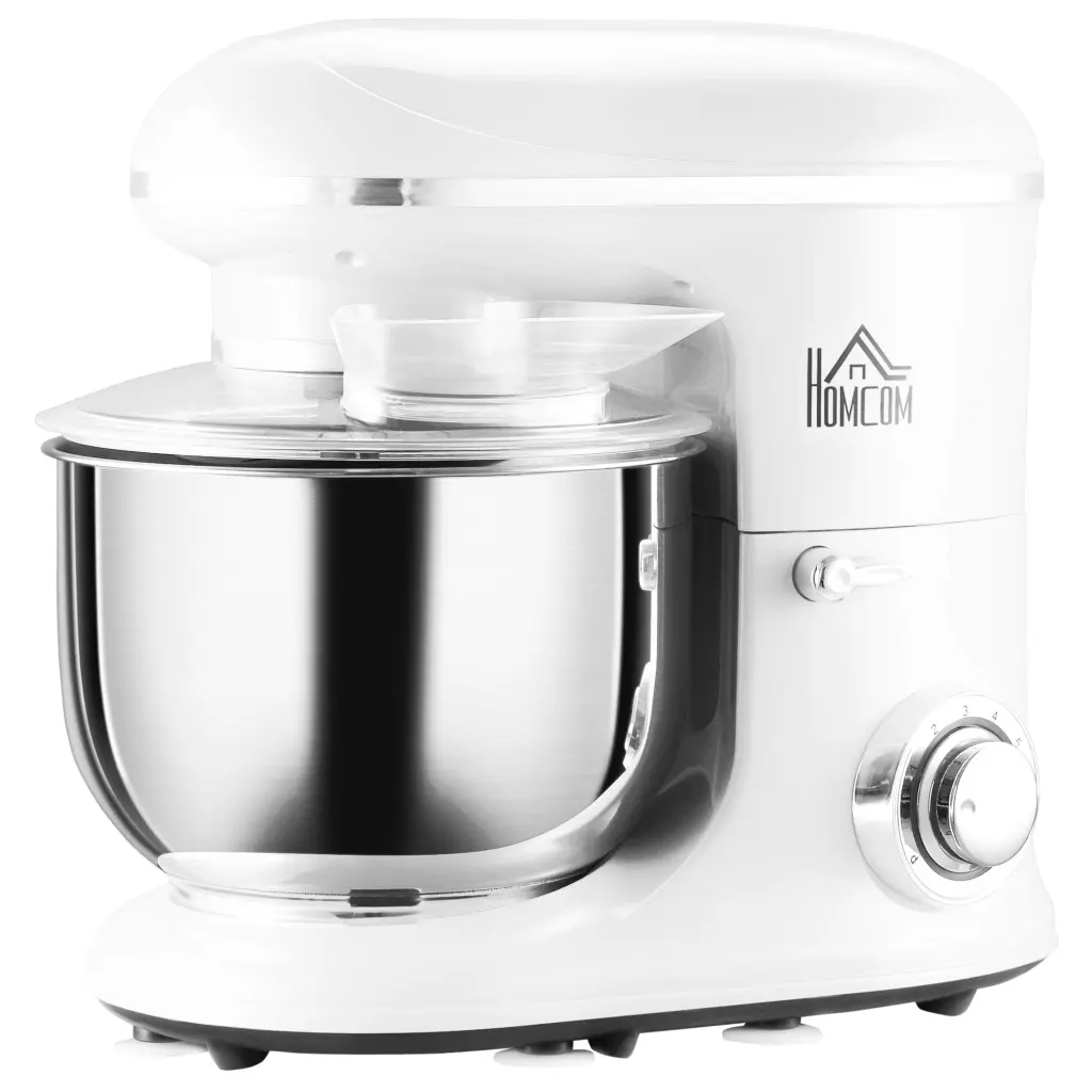 Stand Mixer 6 Speed 600W Tilt Head Electric Kitchen Mixer Accessories aosom business