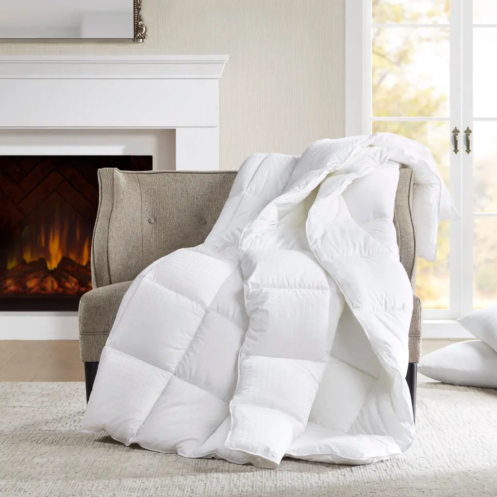 Dobby Cotton Down Alternative Easier White Cotton Bed Pillow Standard Size jla