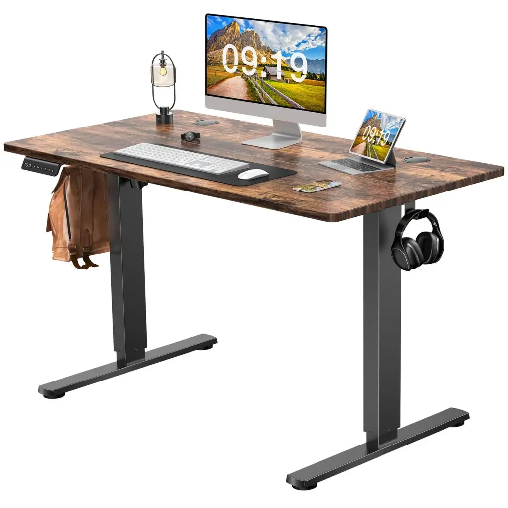 Electric Height Adjustable Standing Desk Sit to Stand Ergonomic Computer Desk w2201