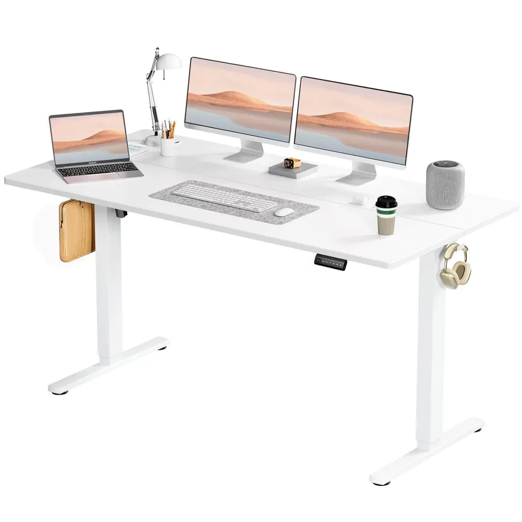 Electric Height Adjustable Standing Desk Sit to Stand Ergonomic Computer Desk w2201