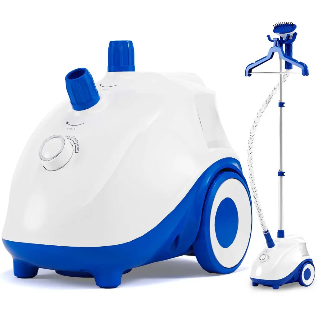 Standing Garment Steamer 1500W Powerful Clothes Steamer Rolling Base w2201