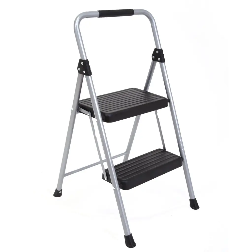 2 Step Ladder Step Stool Adults Folding Step Stool Non-Slip Lightweight Household Tool w2071