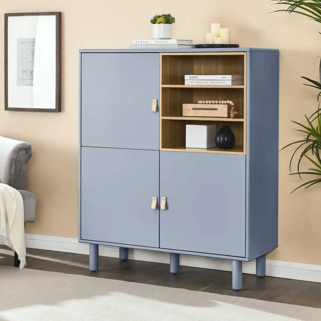 Storage Cabinet Door Multifunctional Storage Cabinet Modern Sideboard chuangyuan wood industry