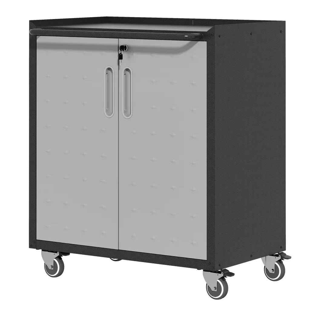 Heavy Duty Metal Garage Storage Cabinet Wheels Robust And Long-lasting makeace art home furniture